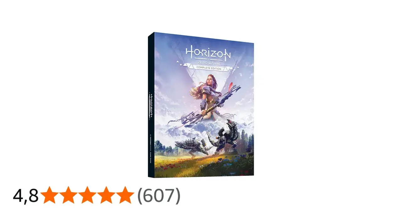 Le jeu Horizon Zero Dawn Complete Edition, avec Aloy face à des machines dans un paysage épique. Un voilier challenger horizon.